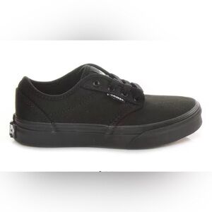 Vans Atwood Black Canvas Sneakers Little Kids SZ 1 Skater Lace Up Retro